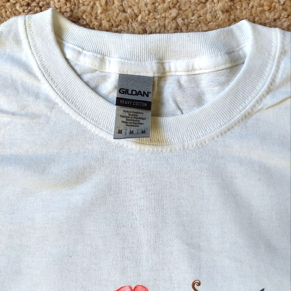 Unisex Floral T shirt Size Medium - Picture 3 of 3